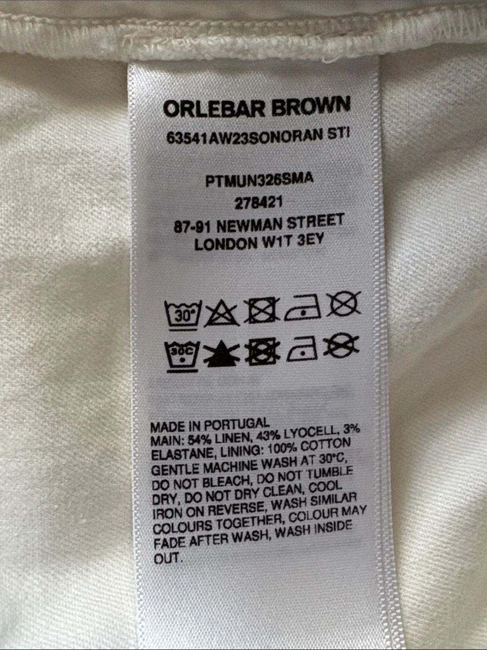 Orlebar Brown Sonoran Linen-Blend Drawstring Trousers White Size 36